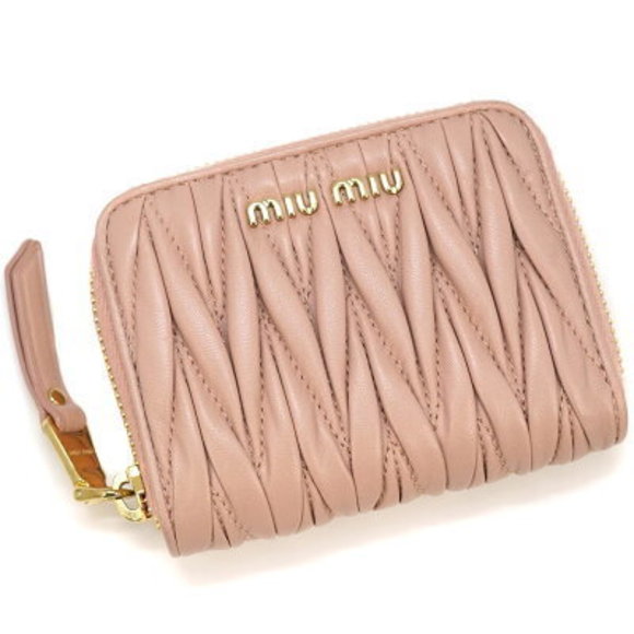 Balenciaga Wallet Leather Pink Tri - Picture 1 of 9